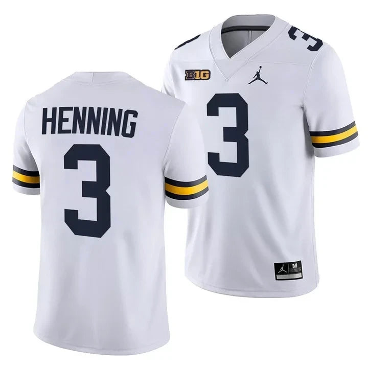 Men's Michigan Wolverines Players Jersey Game - All Stitched