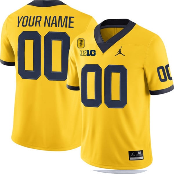Michigan Wolverines TM 42 Patch Honor Tate Myre Custom Jersey - All Stitched