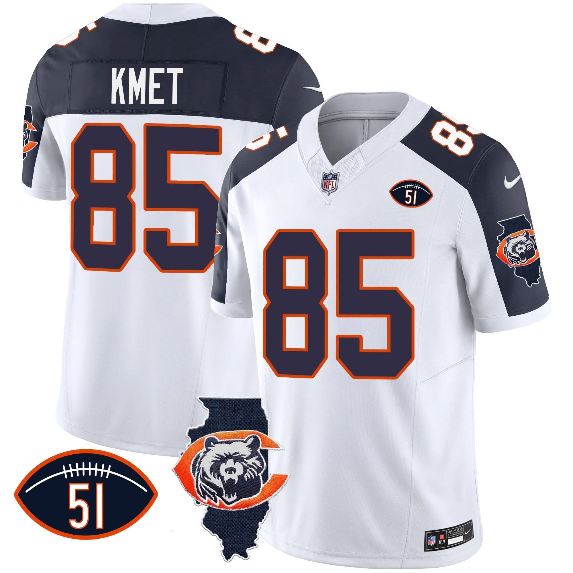 CHI Throwback Illinois Patch Vapor Jersey