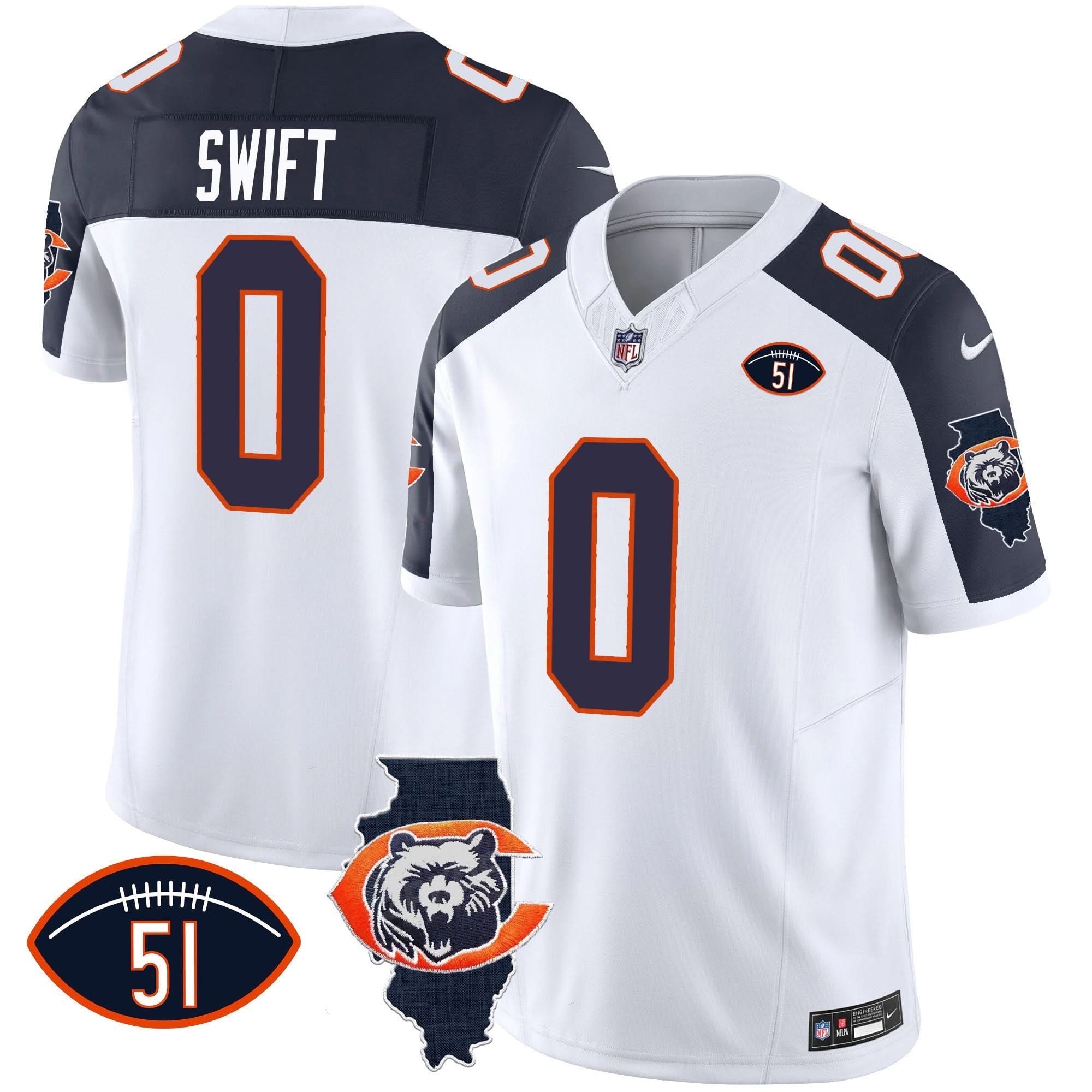 CHI Throwback Illinois Patch Vapor Jersey