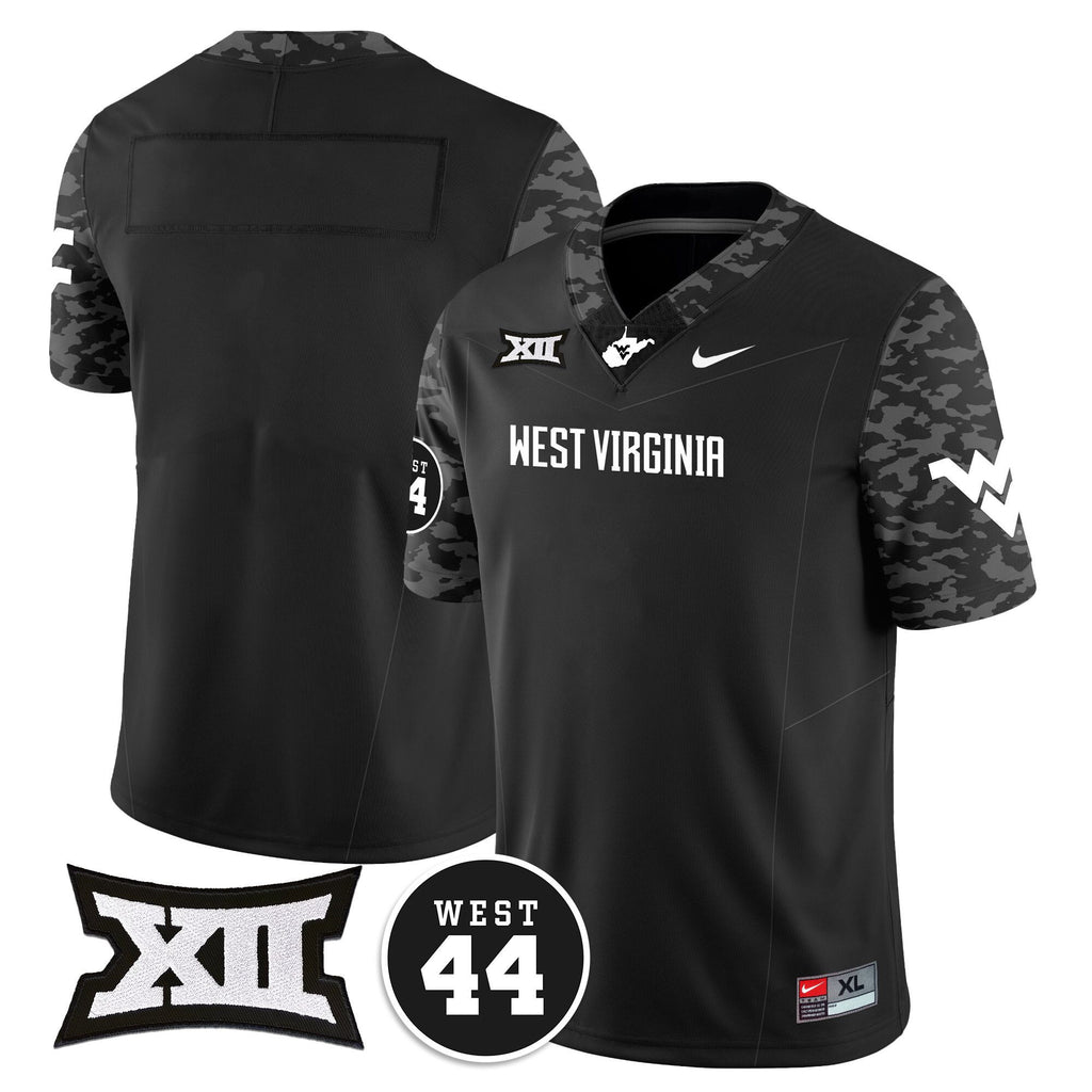 Men's West Virginia Mountaineers 2024 Vapor Limited Jersey - All Stitched - Honor Jerry West
