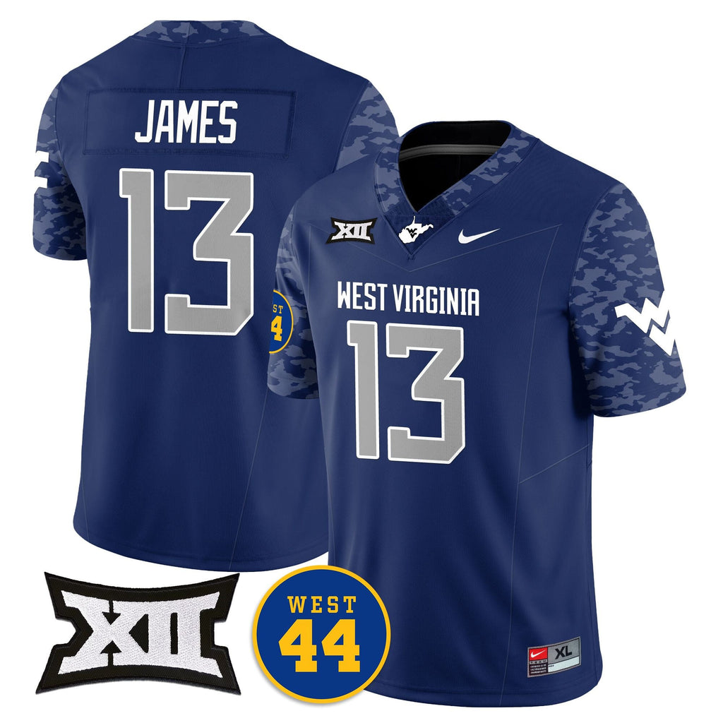 Men's West Virginia Mountaineers 2024 Vapor Limited Jersey - All Stitched - Honor Jerry West