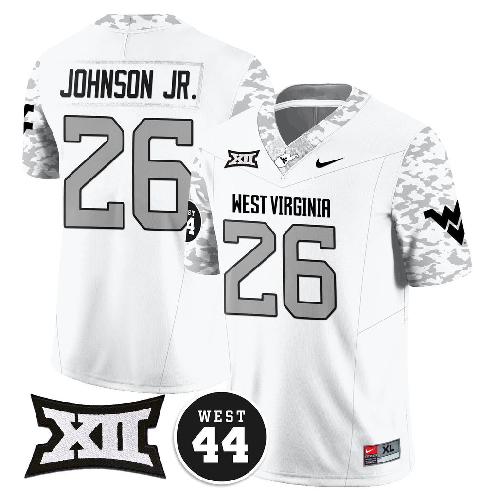 Men's West Virginia Mountaineers 2024 Vapor Limited Jersey - All Stitched - Honor Jerry West