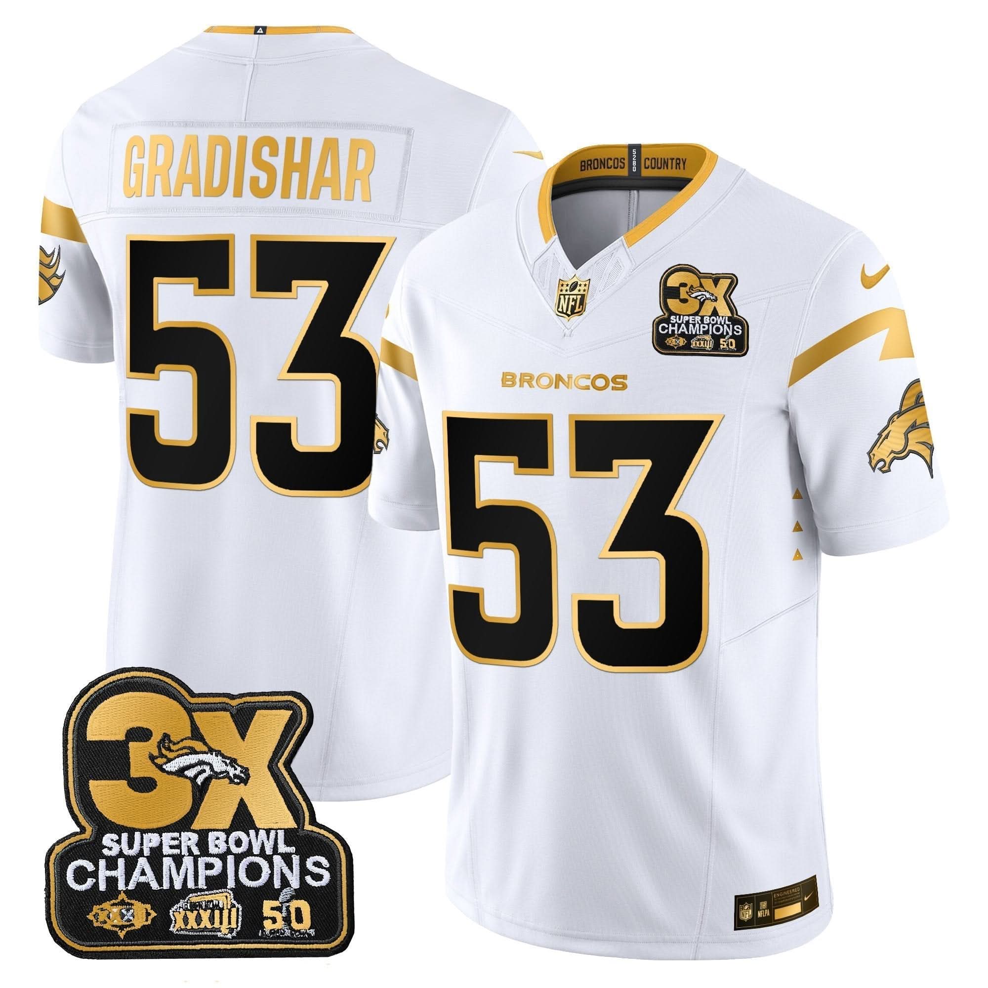 DB 3-Time Champions Patch Gold Vapor Limited Jersey