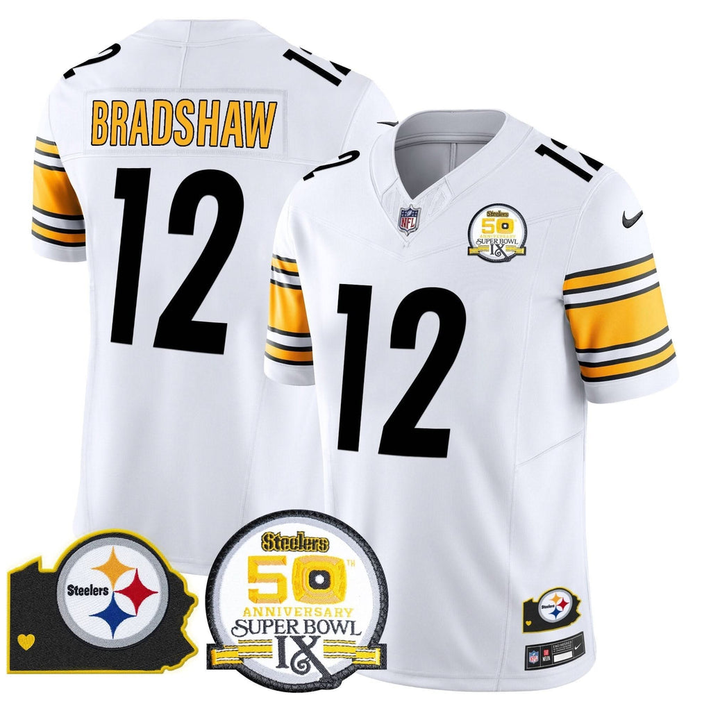 PIT 50th Anniversary Of Super Bowl IX & Map Patch Vapor Limited Jersey