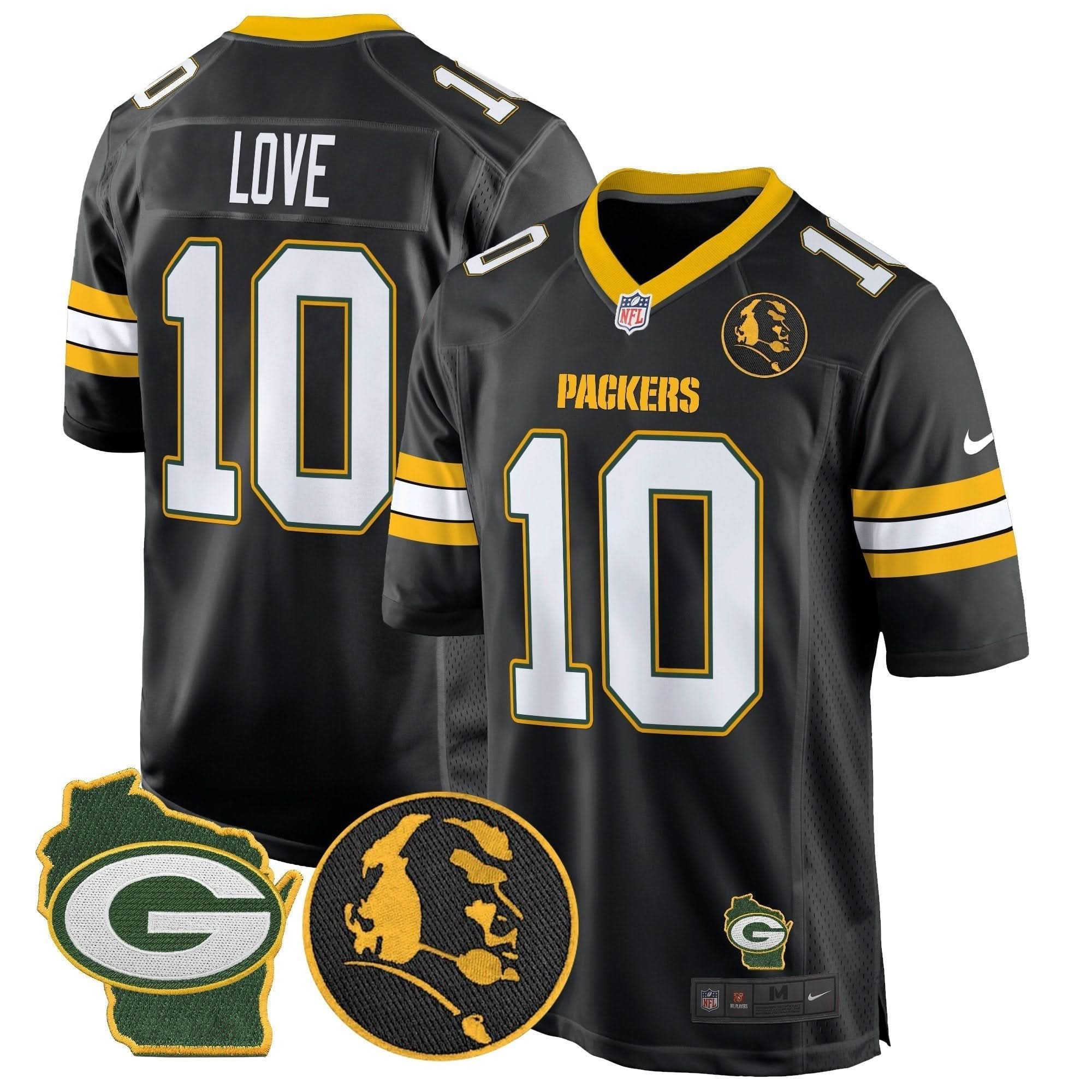 GB John Madden & Home Patch Game Jersey