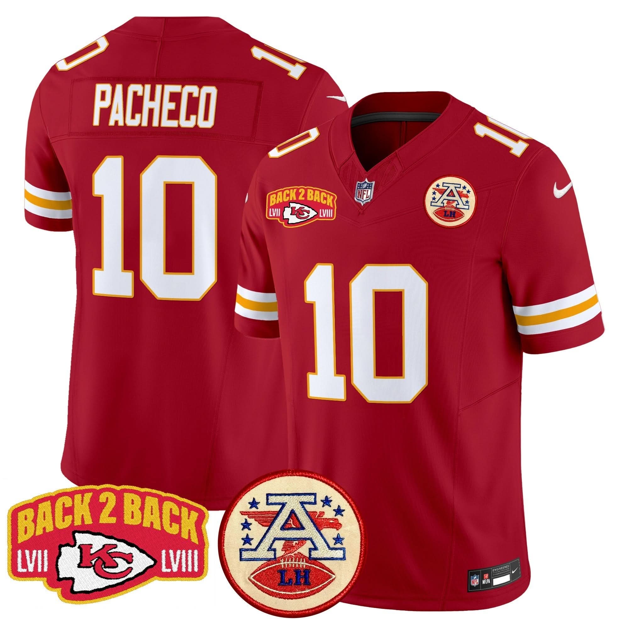 KC Super Back 2 Back Patch Vapor Limited Jersey