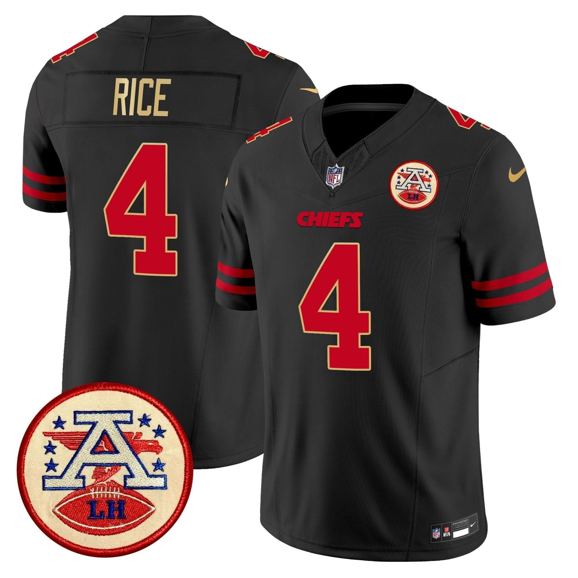 KC 2024 Lamar Hunt Patch Vapor Limited Jersey