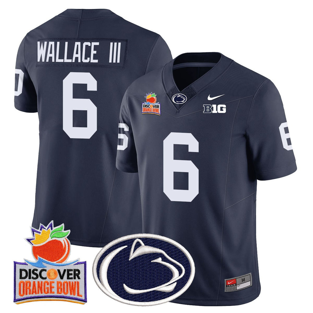 Men's Penn State Nittany Lions 2024 Orange Bowl Jersey N1 - All Stitched