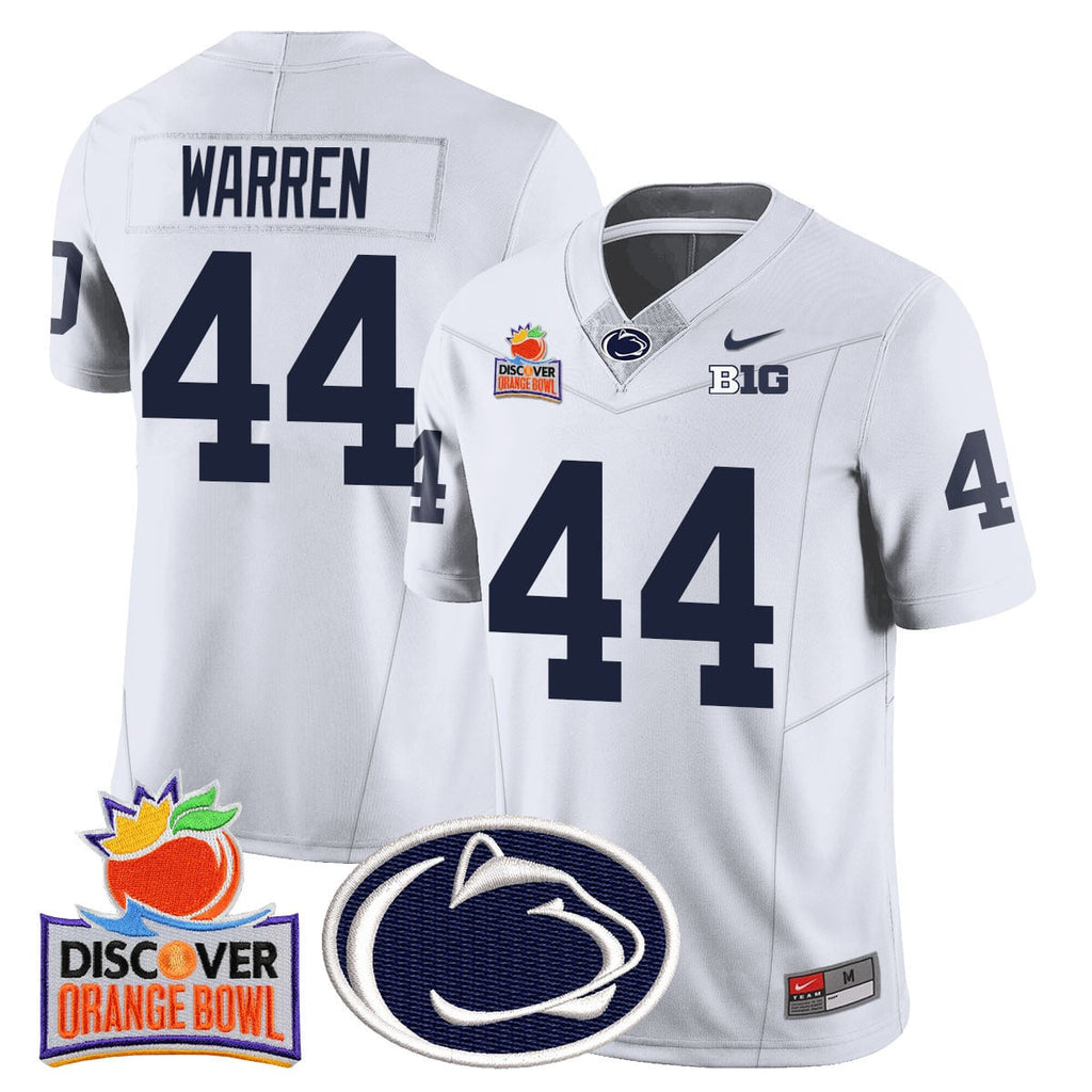 Men's Penn State Nittany Lions 2024 Orange Bowl Jersey N1 - All Stitched