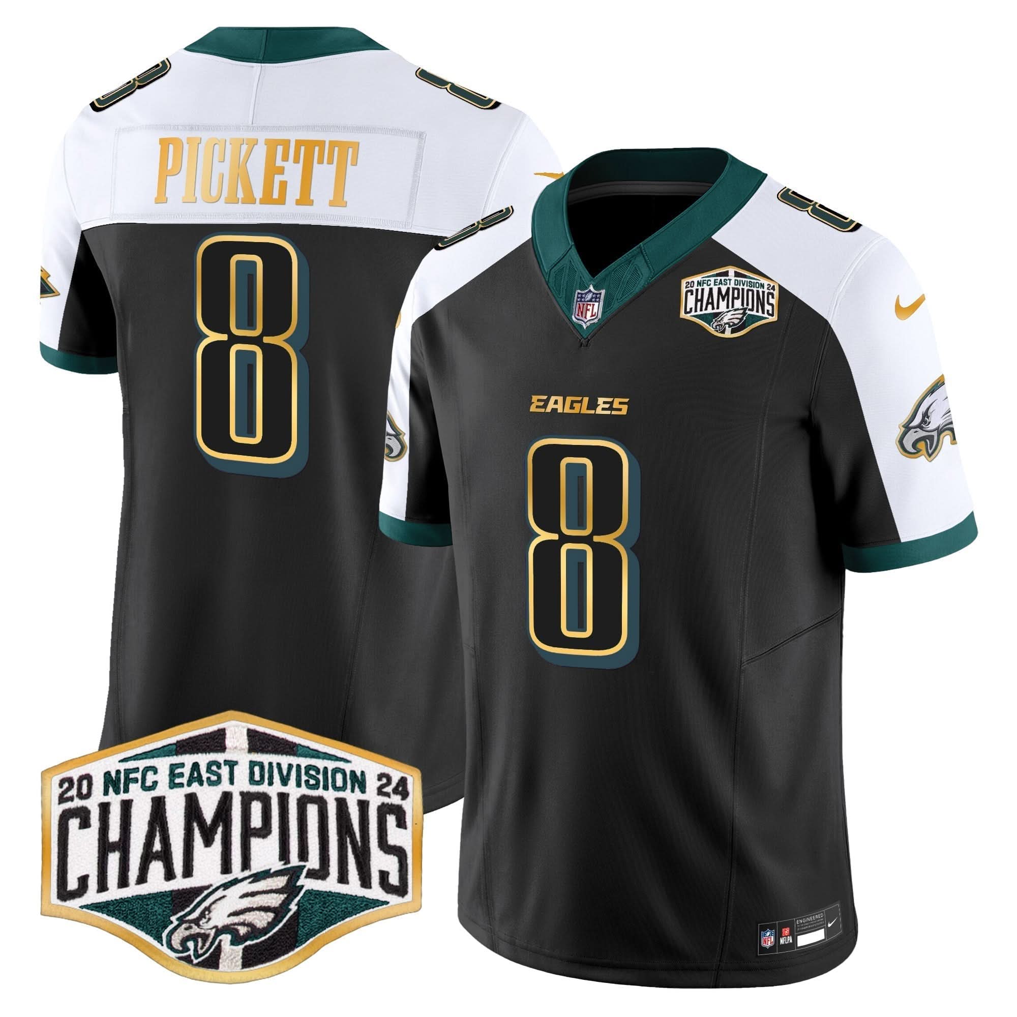 PHI 2024 NFC East Division Champions Gold Trim Vapor Limited Jersey
