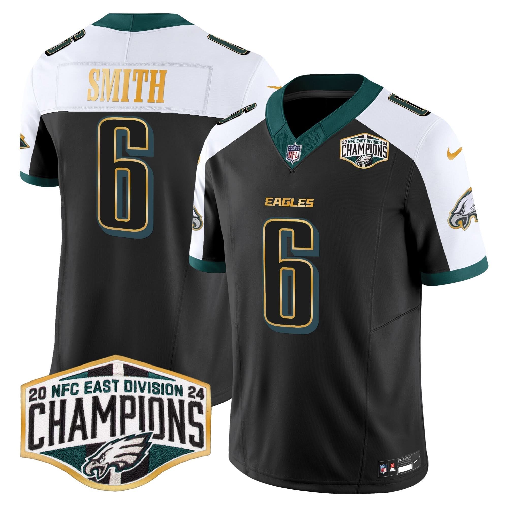 PHI 2024 NFC East Division Champions Gold Trim Vapor Limited Jersey