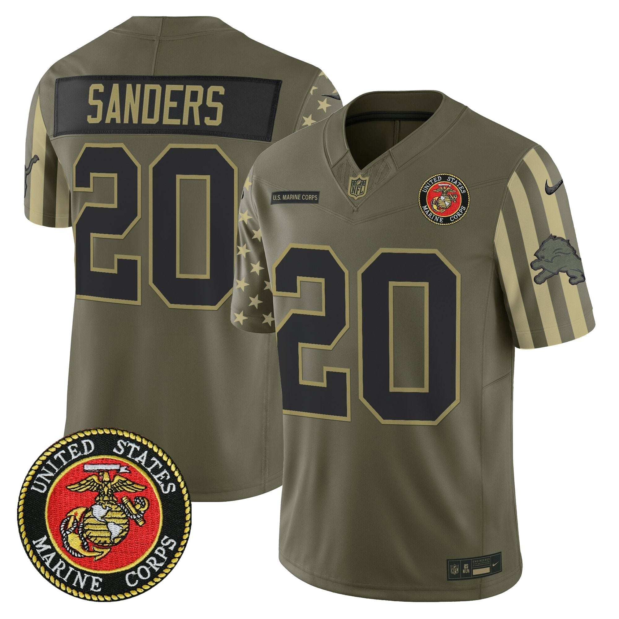 DET x U.S. Military Veteran Vapor Limited Jersey