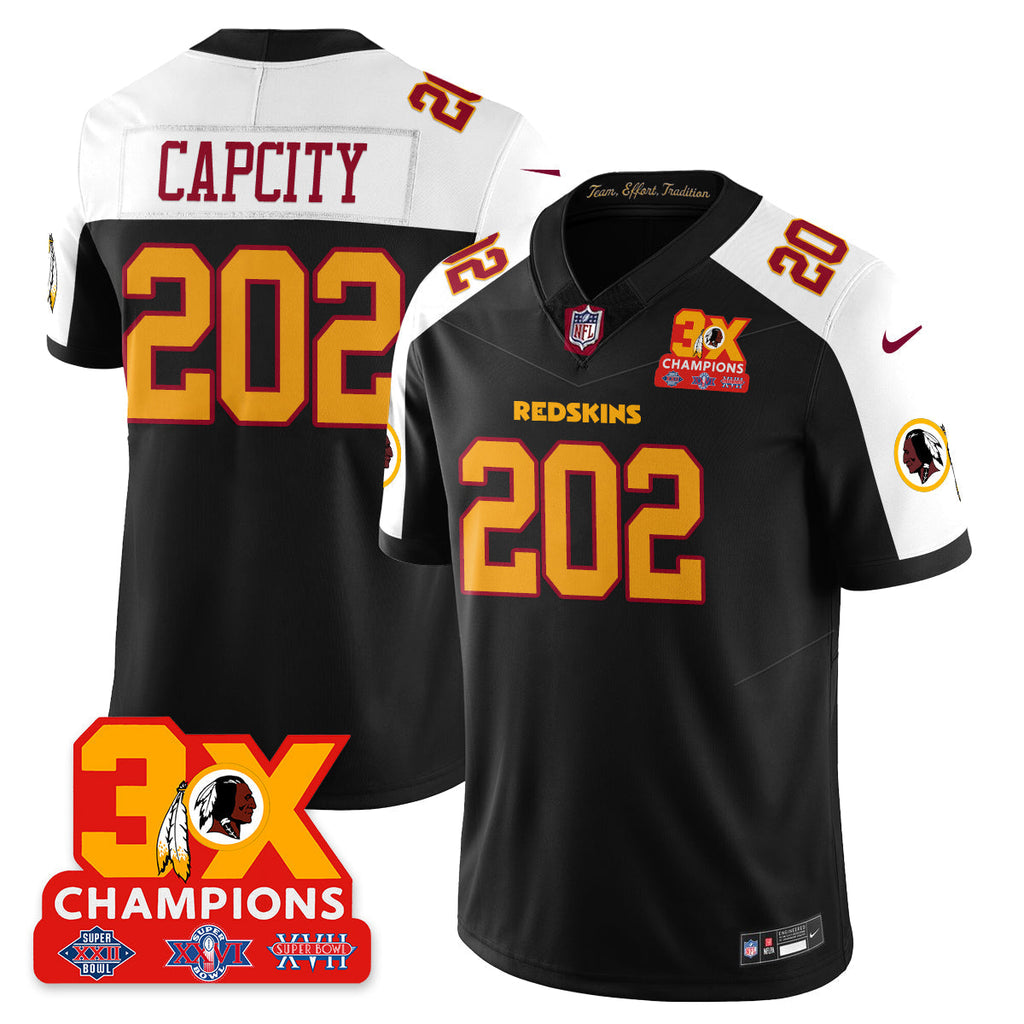 WAS 3-Time Champions Patch Vapor Limited Throwback Jersey