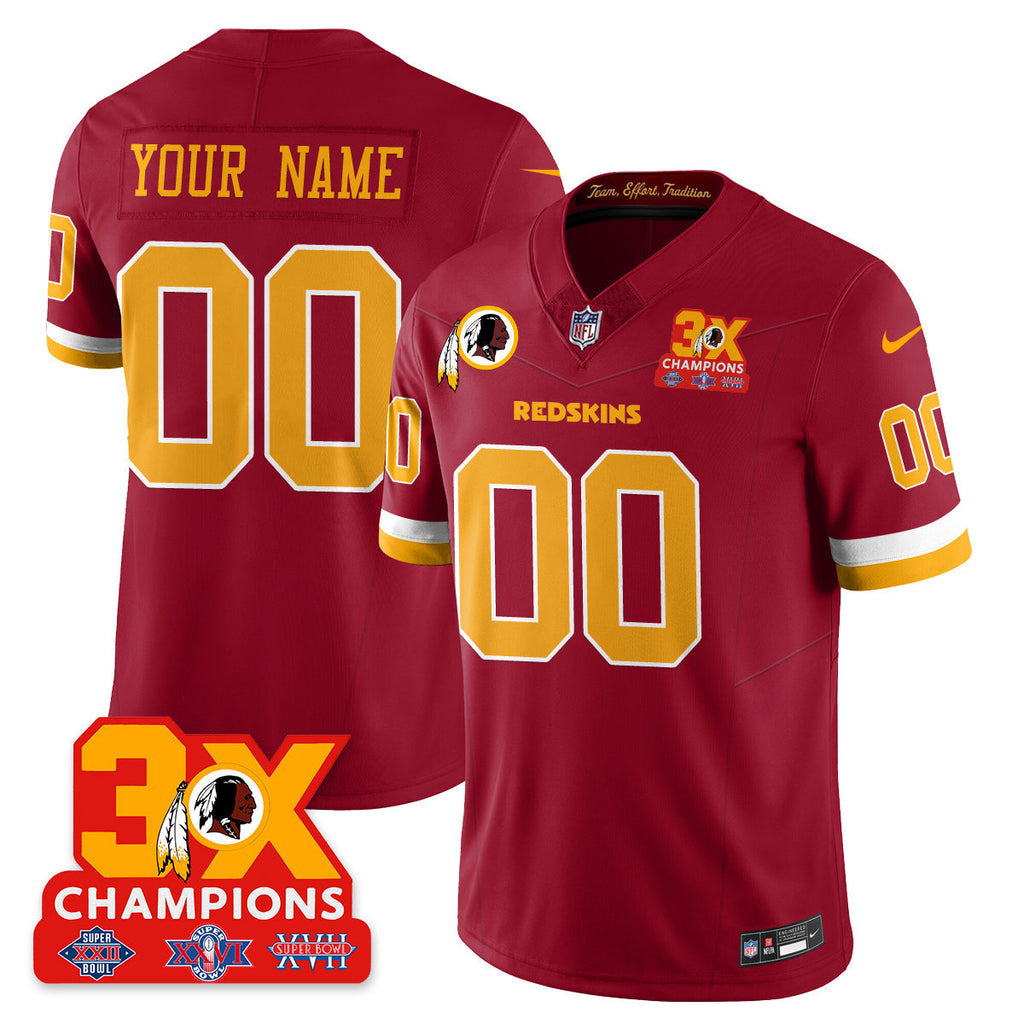 WAS 3-Time Champions Patch Vapor Limited Throwback Jersey
