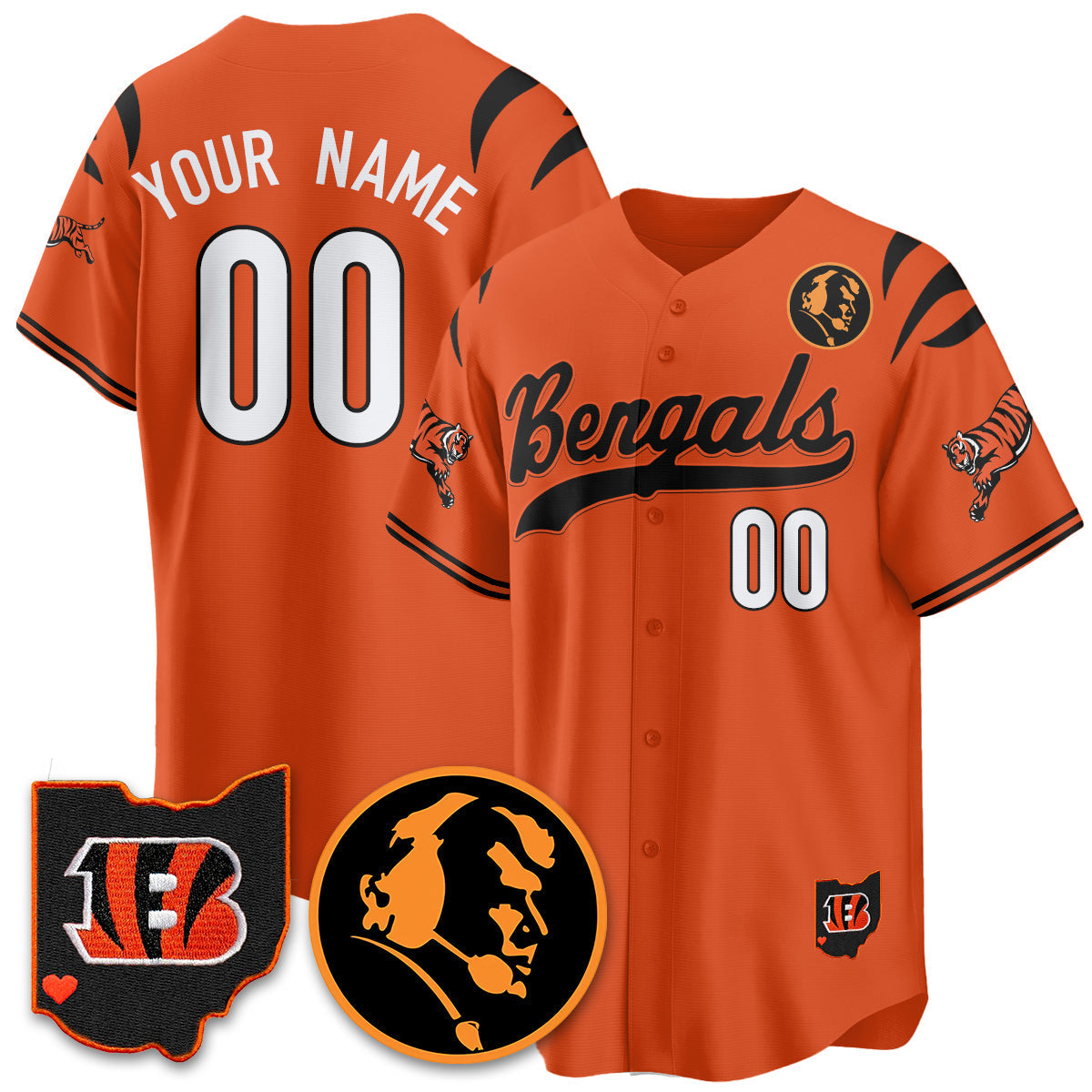 CIN Vapor Limited Baseball Jersey - John Madden Patch - All Stitched