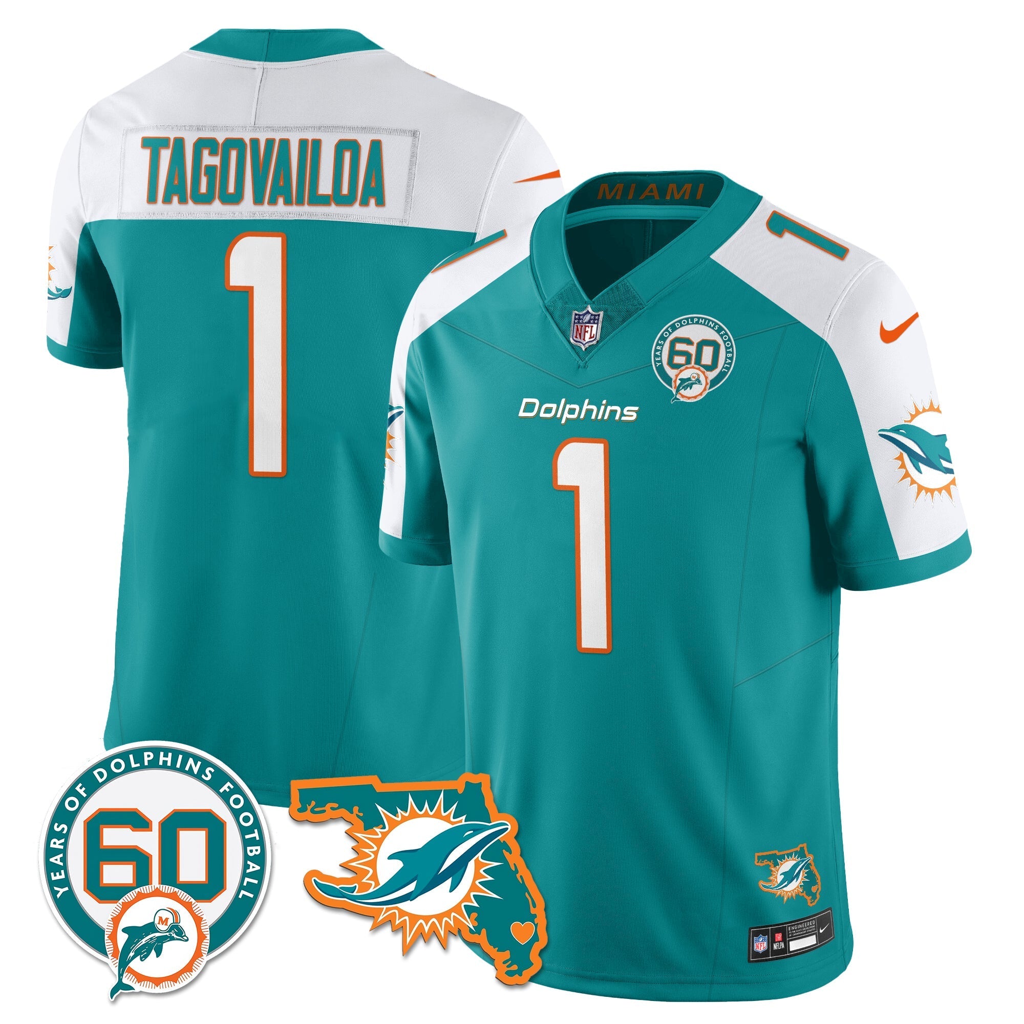 MIA 60th Season Vapor Limited Jersey