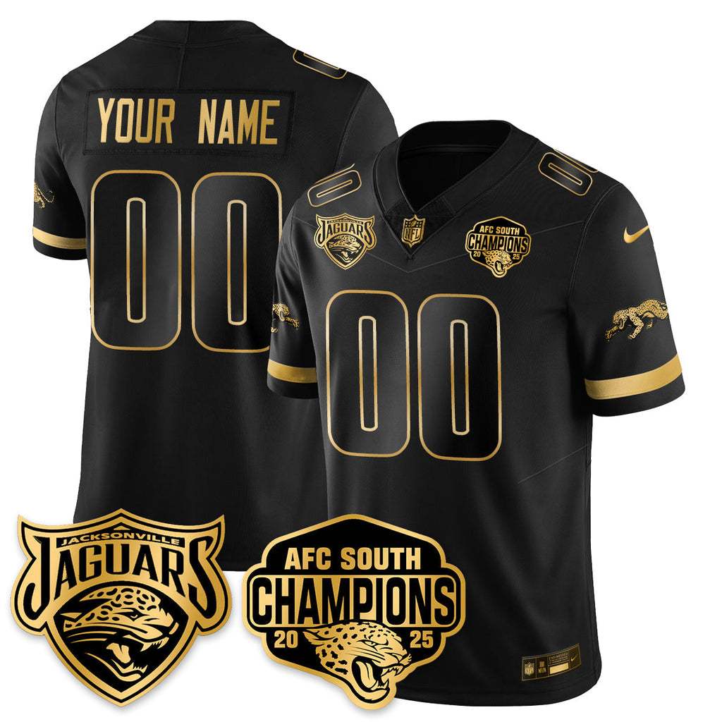 JAX AFC South Division Champions Vapor Limited Gold Jersey