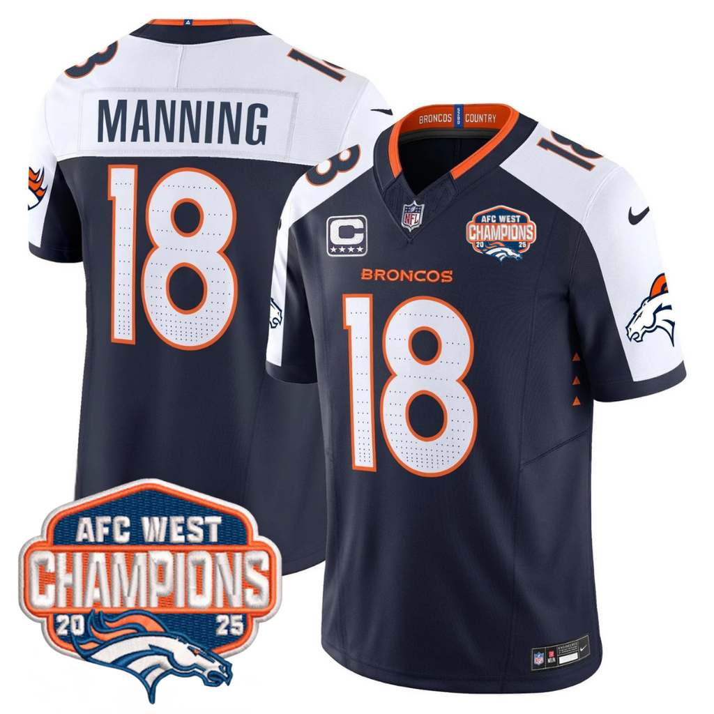 DEN AFC West Champions Patch Vapor Limited Jersey V2