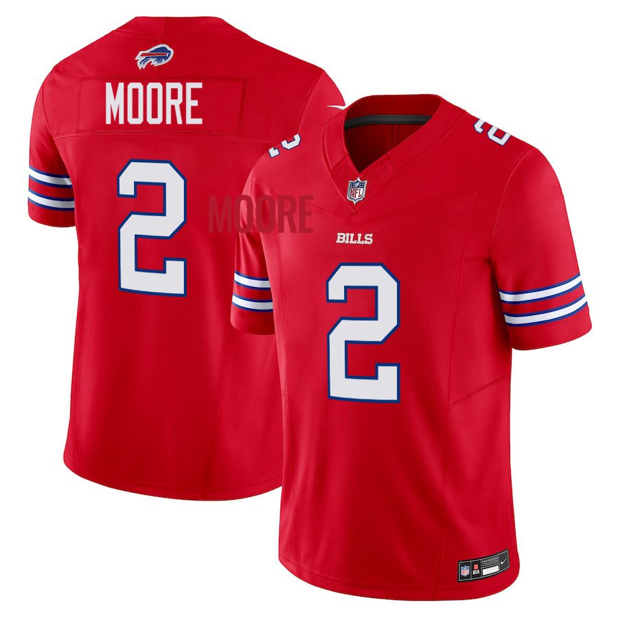 DJ Moore Buffalo Bills Jersey - Red