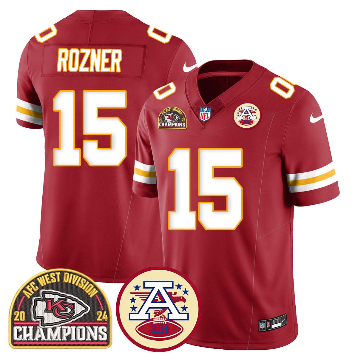 KC 2024 AFC West Champs Jersey