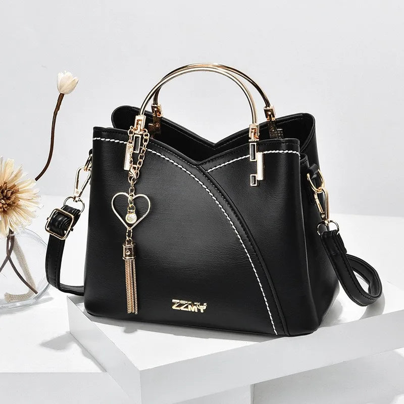 European and American trend handbags fashion color matching Korean version contrasting colors large-capacity women's bags fashio