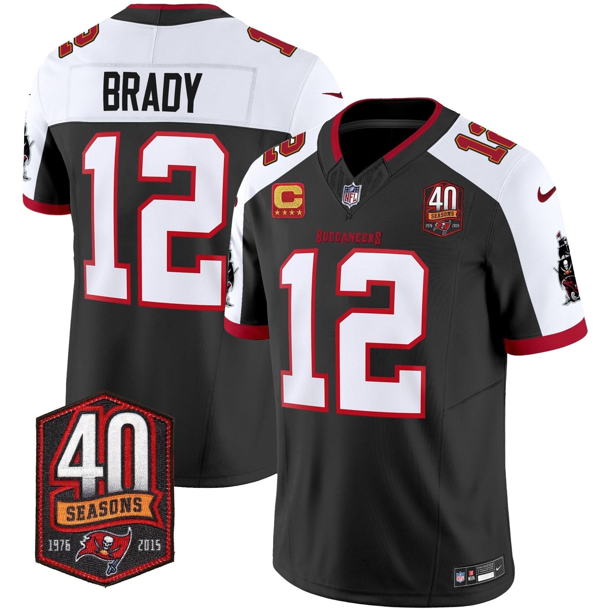 TB 40th Season Patch Vapor Limited Jersey