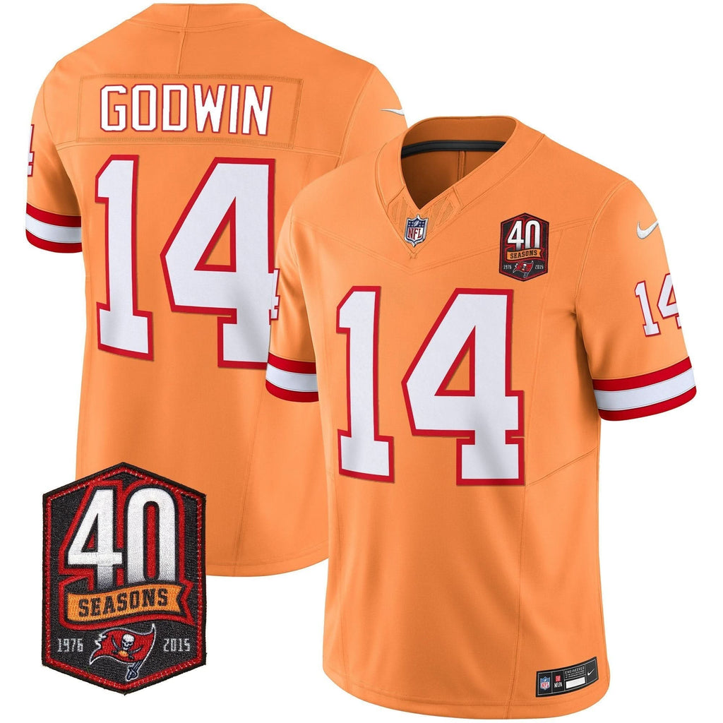 TB 40th Season Patch Vapor Limited Jersey
