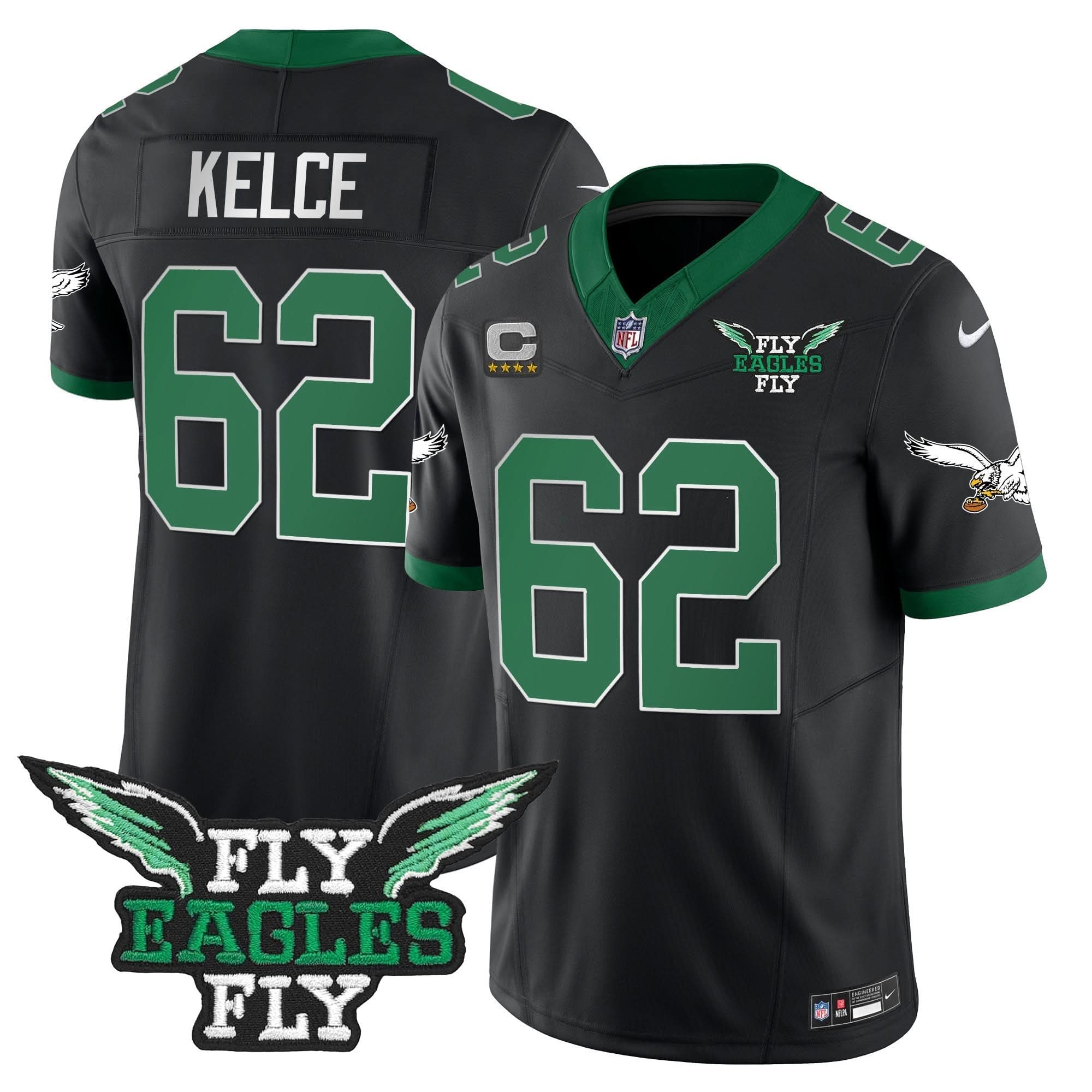 Fly PHI Fly Patch Throwback Kelly Green Vapor Jersey