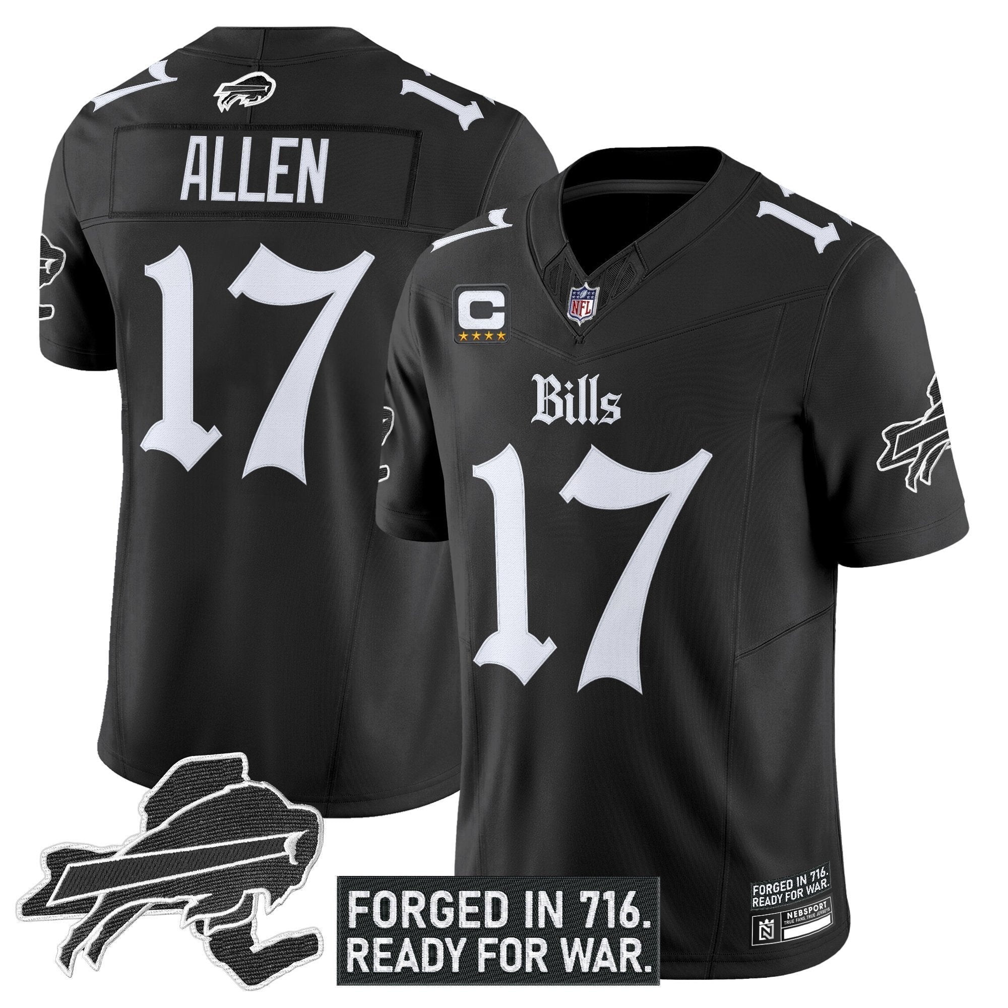 BUF 'Gothic Cold Front Edition' Vapor Limited Jersey