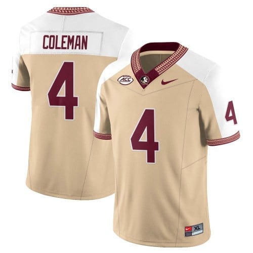 Menâs Florida State Seminoles Football Vapor Gold Jersey â All Stitched