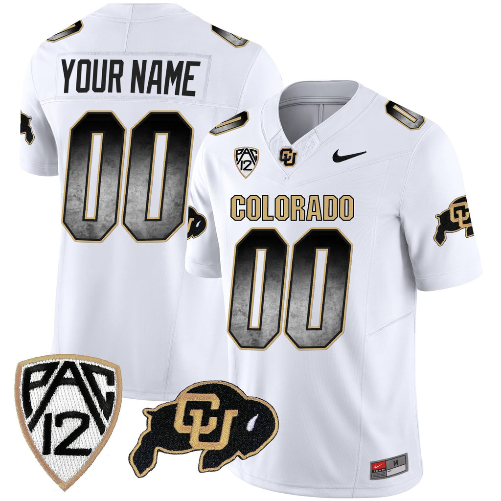 Colorado Buffaloes Arch Smoke Vapor Custom Jersey - All Stitched
