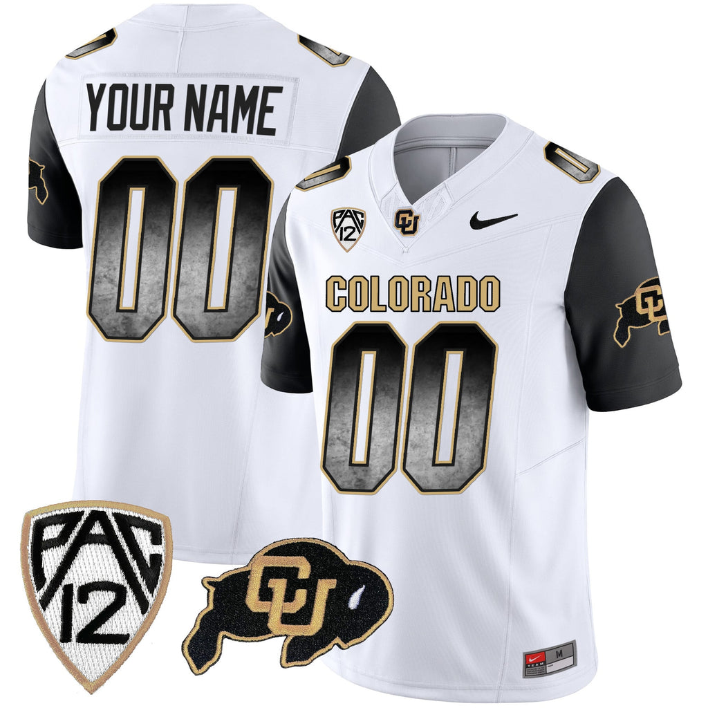 Colorado Buffaloes Arch Smoke Vapor Custom Jersey - All Stitched