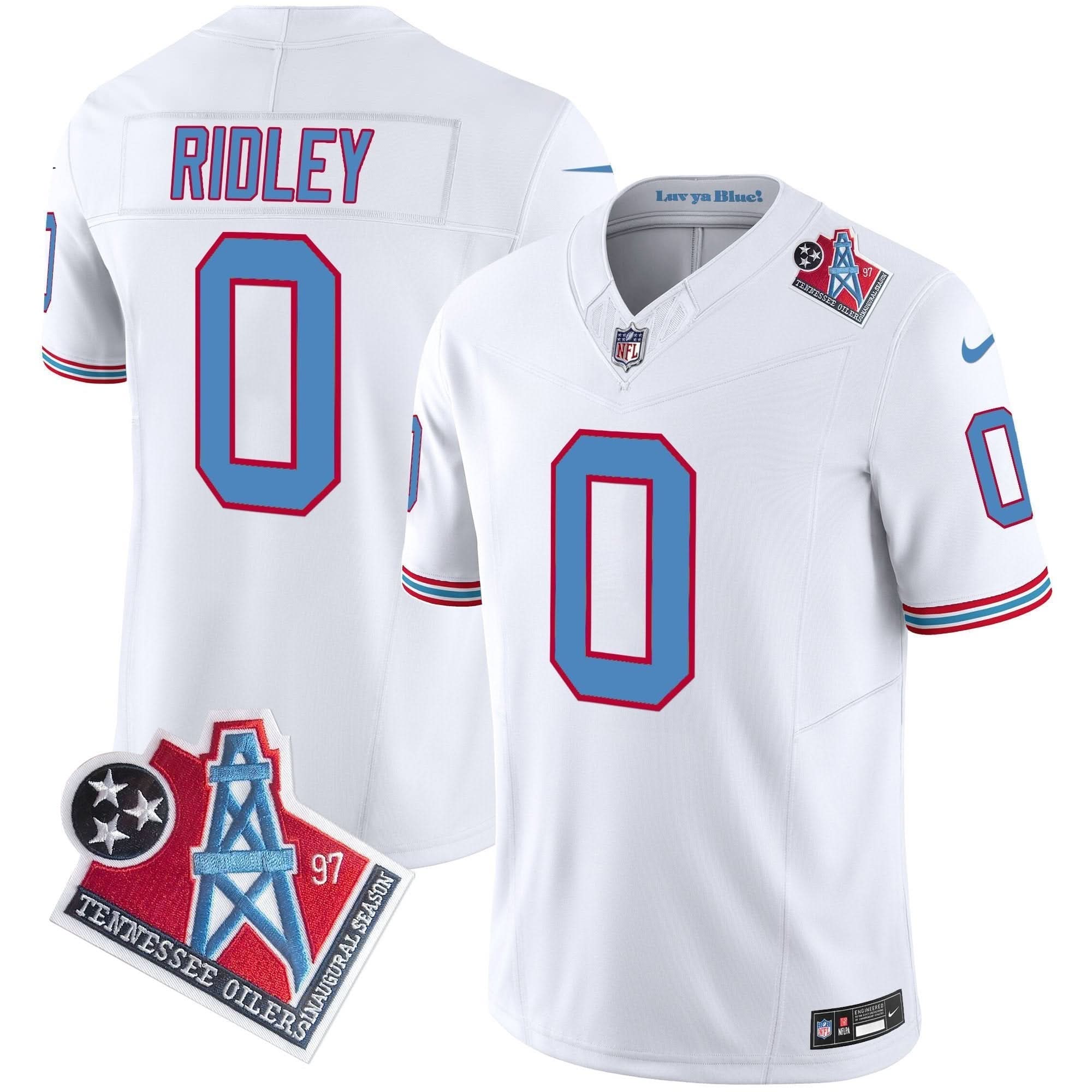 Titans 1997 Throwback Vapor Limited Jersey - All Stitched