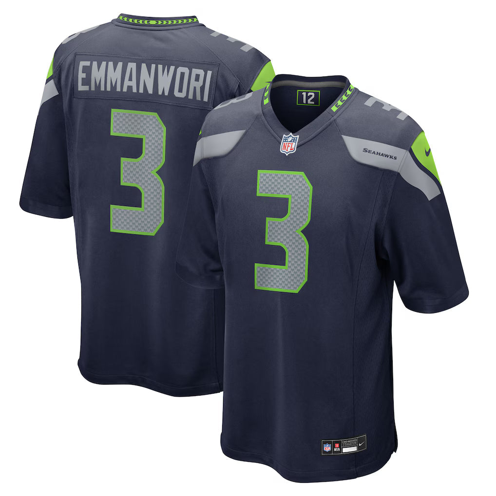 Nick Emmanwori Seattle Seahawks Jersey - Navy